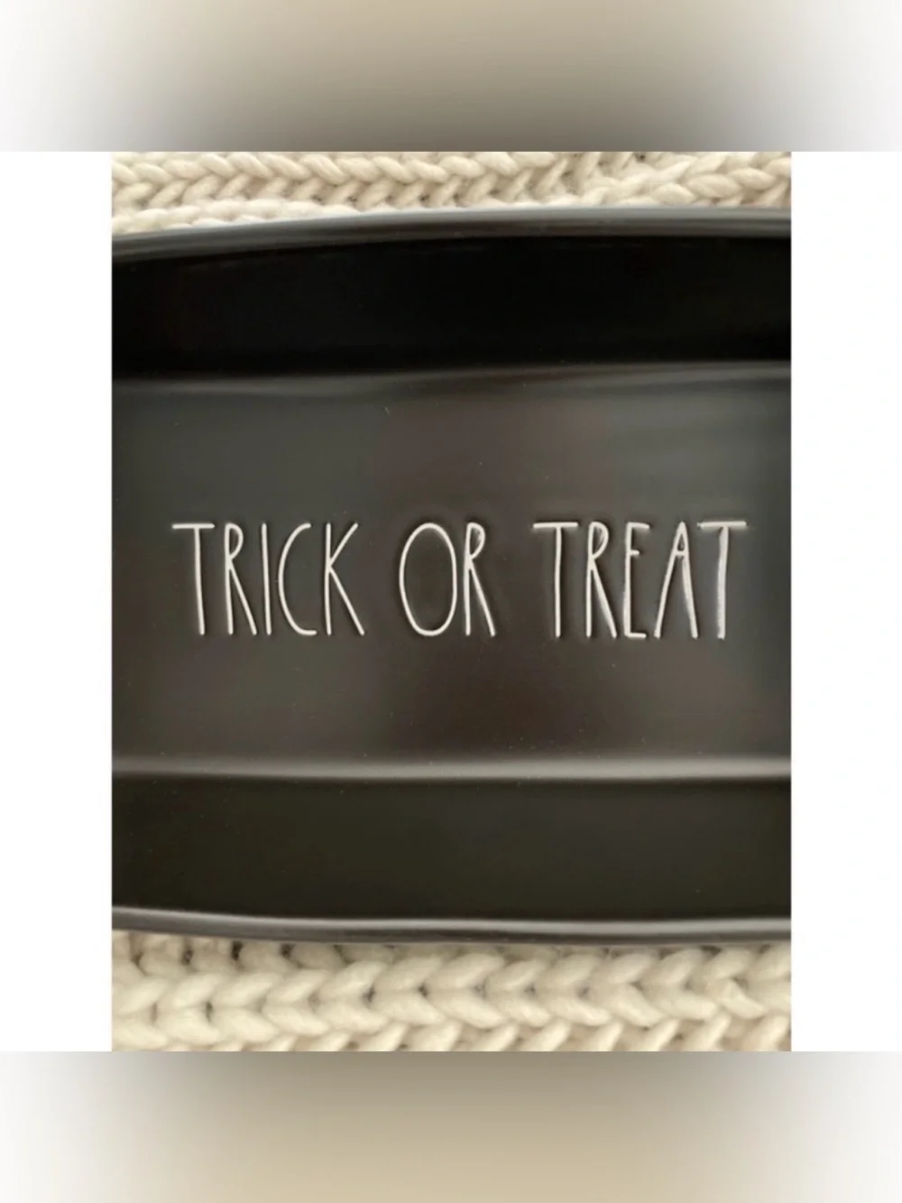 Rae Dunn TRICK OR TREAT Halloween loaf pan